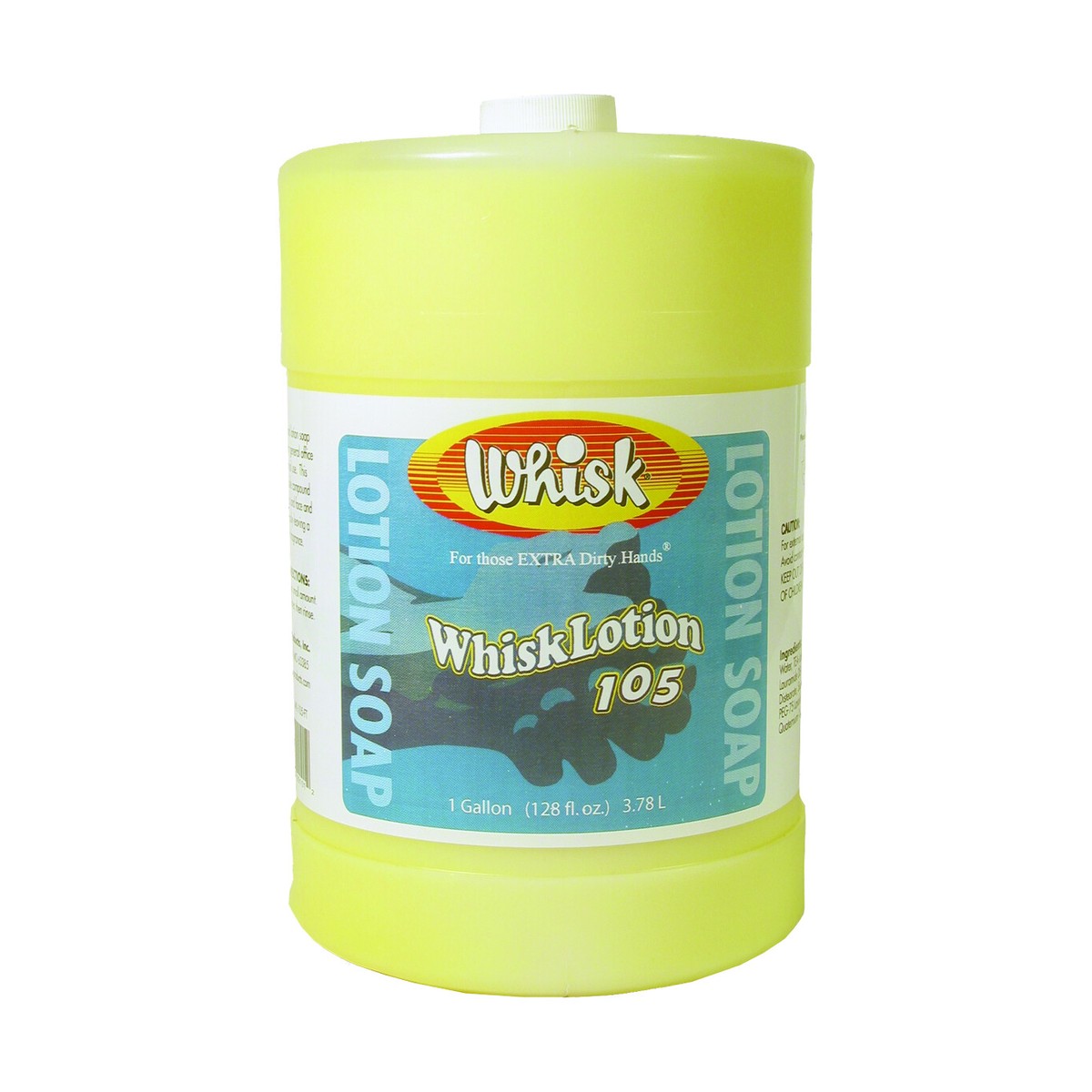 WhiskLotion 105 Yellow Lotion Soap, Liquid, 1 Gal, case of 4