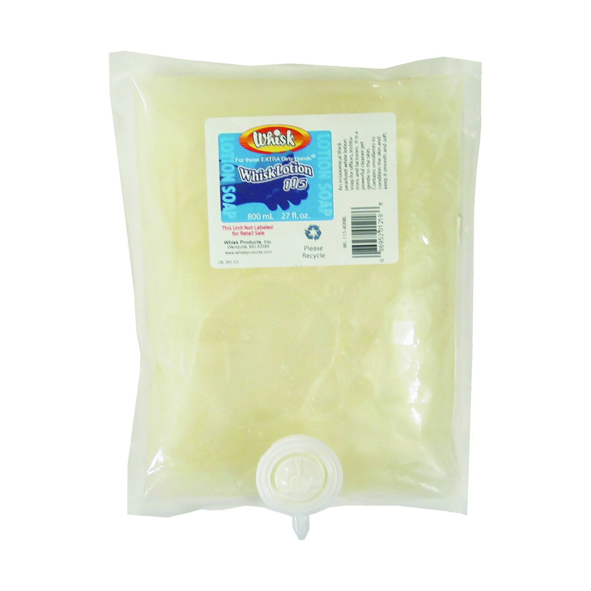 WhiskLotion 115 White Lotion Soap, Liquid, 1000mL, case of 8