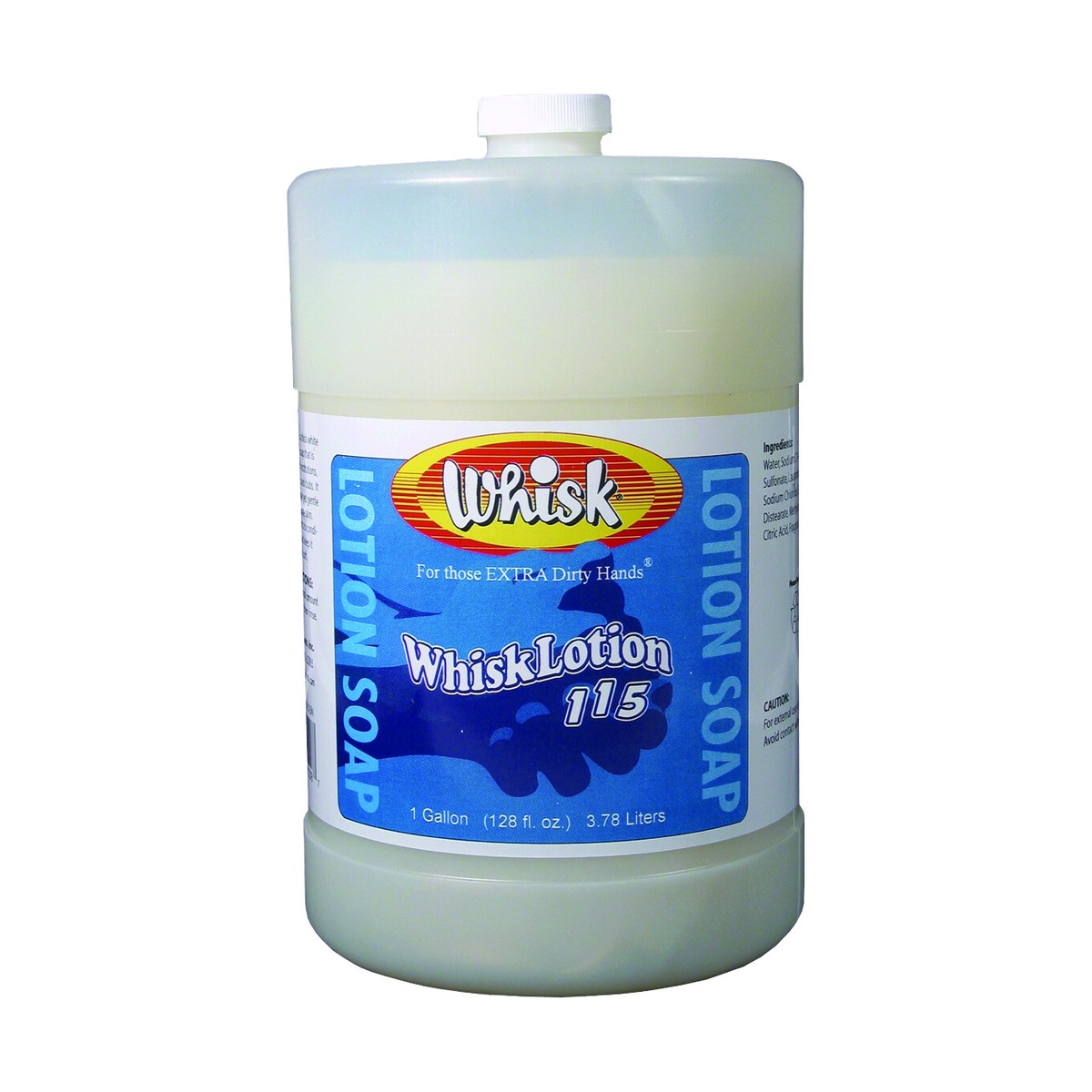 WhiskLotion 115 White Lotion Soap, Liquid, 1 Gal, case of 4