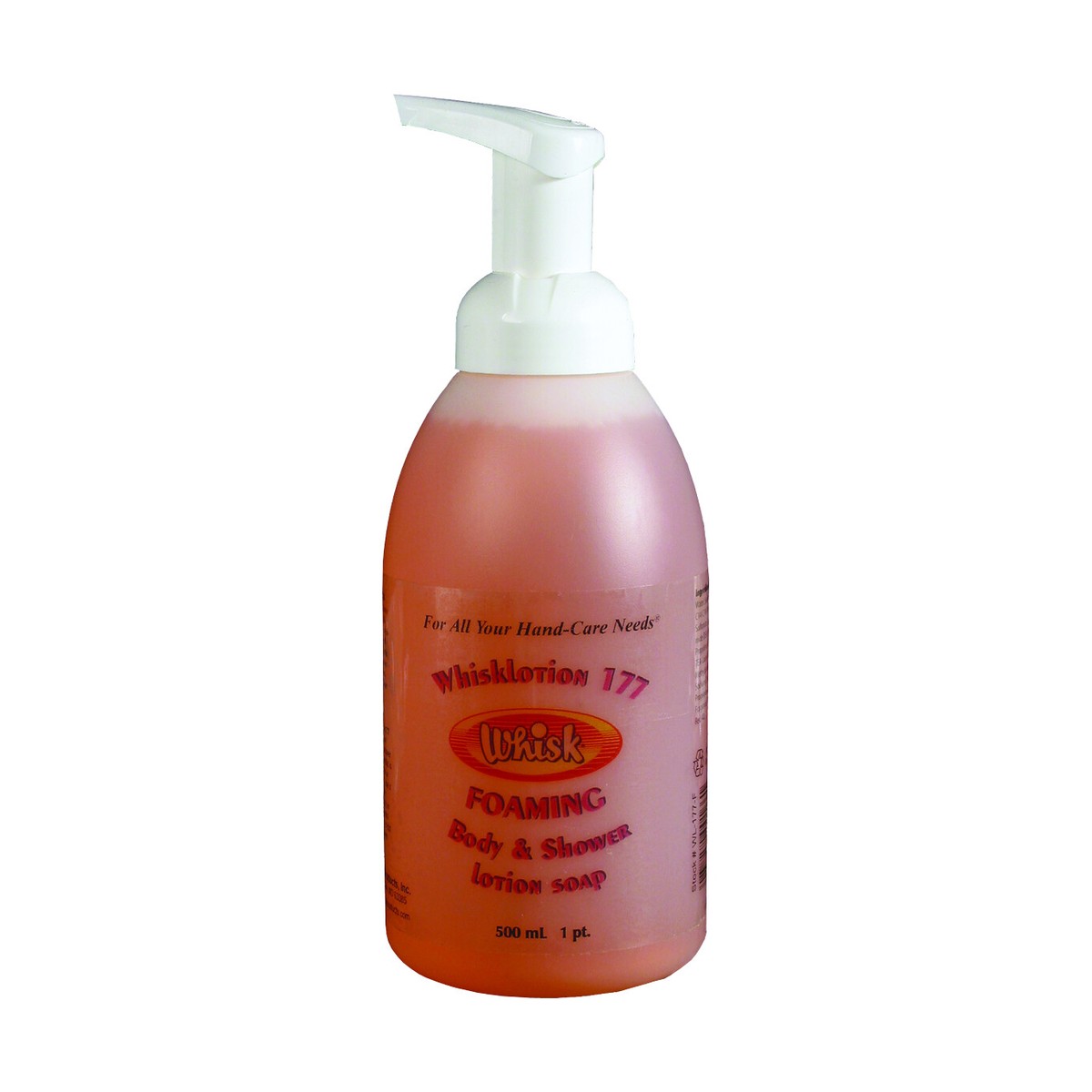 WhiskLotion 177 Foaming Shower Soap, Foam, 550mL, case of 6