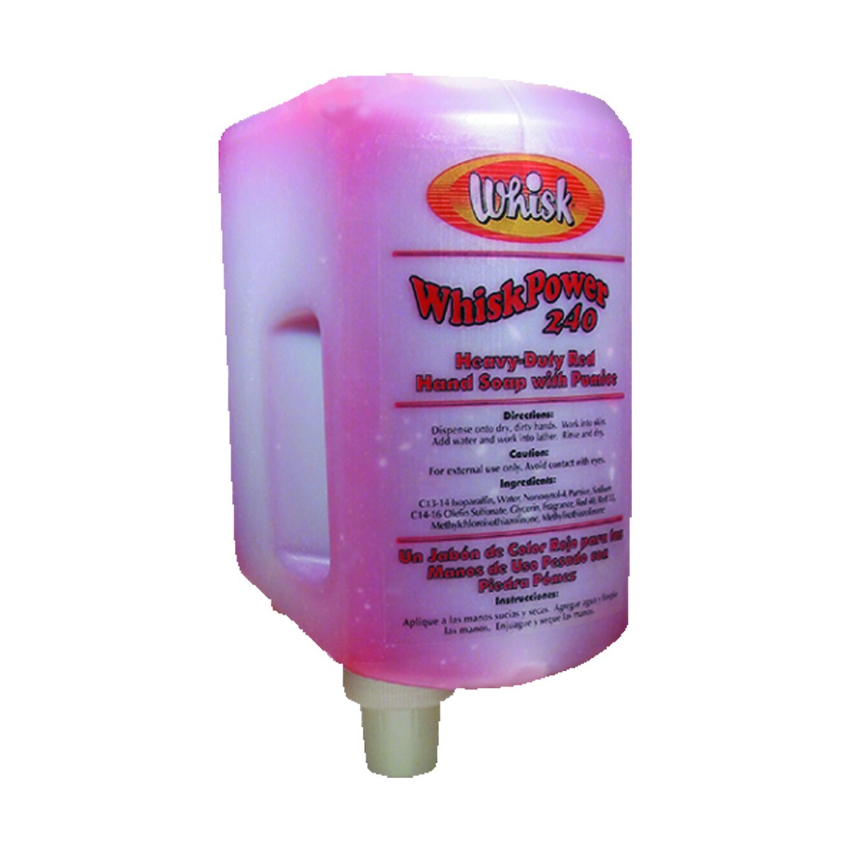 WhiskPower 240 Red Hand Soap with Pumice, Liquid, 1.75L, case of 6