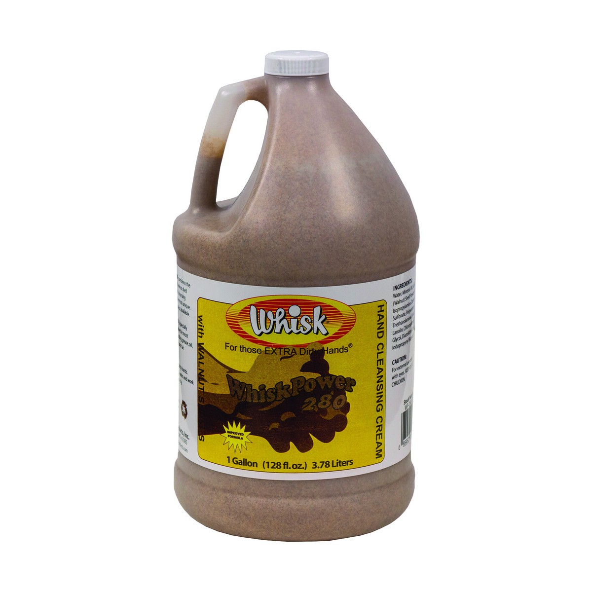 WhiskPower 280 Hand Cleanser with Walnut Shells, Liquid, 1 Gal, case of 4