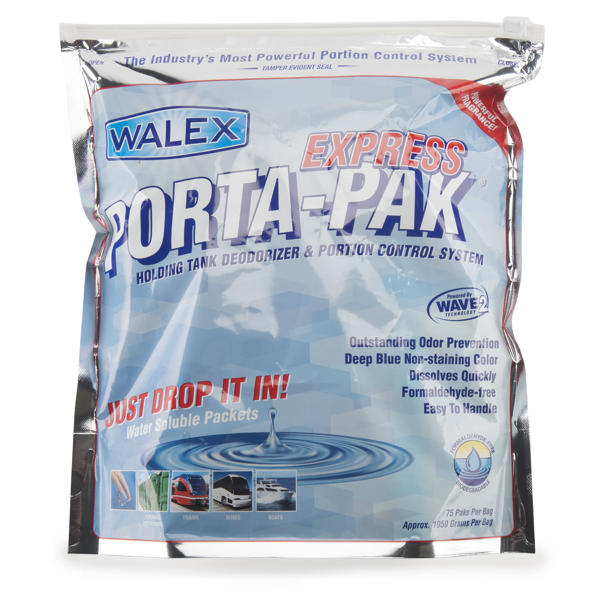 WALEX PORTA-PAK EXPRESS; 75 UNITS PER BAG, CASE PRICING AT 4 BAGS!!!