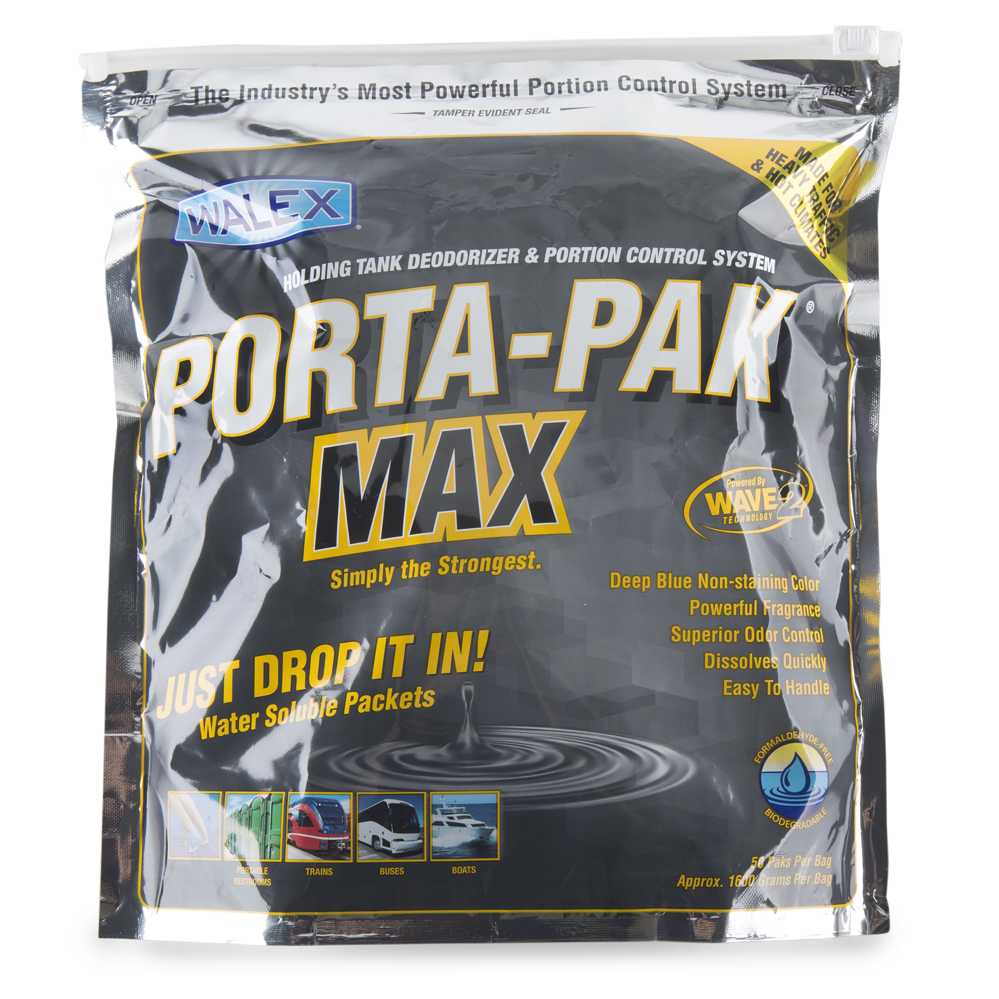 WALEX PORTA-PAK MAX, 50/BAG, CASE PRICING AT 5 BAGS
