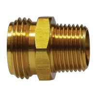 Brass Rigid Garden Hose Adapter - 3/4
