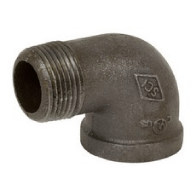 90 Degree Street Elbow, 150# Malleable Black Iron